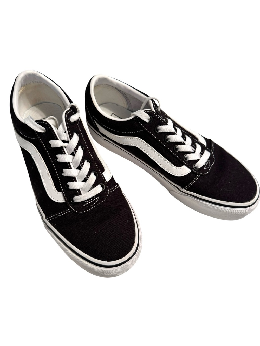 Vans Old Skool Low Top Black & White Iconic Canvas Sneakers Women’z size 8 NWOB - Picture 5 of 9